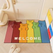 Entrance Way Rug | Colorful Rainbow Welcome Doormat | Non-Slip Entryway Mat | Vibrant and Durable Home Entrance Rug Indoor