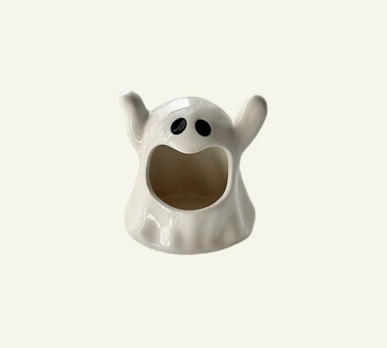 Cute Ghost Ceramic Ashtray | Unique Halloween-Themed Ashtray | Fun and Decorative Smoking Accessory