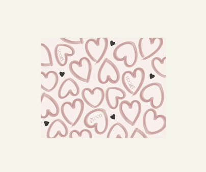 Cute Heart Pattern Dining Placemat | Non-Slip Heat-Resistant Table Mat | Romantic Decorative Kitchen and Dining Room Decor