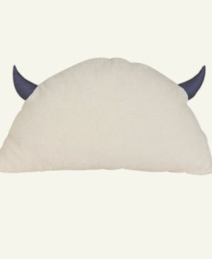 Cute Horned Monster Pillow | Plush Decorative Cushion | Soft and Cozy Throw Pillow | Fun Kids’ Room Decor